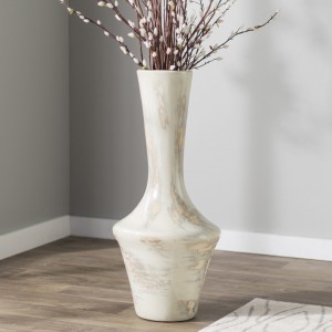 Brayden Studio Gray Mexican Pottery Floor Vase BRYS8654